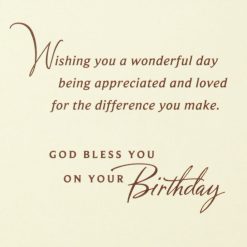 Alternative view of Hallmark - Thanking God for You Religious Birthday Card
