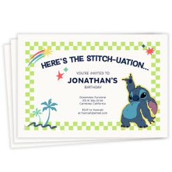 Hallmark - Disney Stitch Stitch-Uation Flat Birthday Invitation