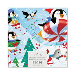 Hallmark - Playful Penguins Season's Sleddings 550-Piece Jigsaw Puzzle