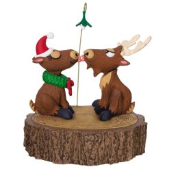 Hallmark - Merry Kiss-Moose Musical Ornament With Motion
