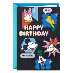 Hallmark - Disney Mickey Mouse and Friends Only One You Birthday Card for Kids