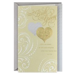Hallmark - When Two Hearts Love as One Wedding Card from Us