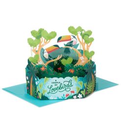 Hallmark - A Couple of Lovebirds 3D Pop-Up Love Card