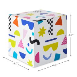 Alternative view of Hallmark - 4" Modern Neon Patterns Assorted Treat Boxes With Lids, Pack of 4