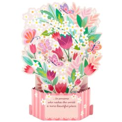 Alternative view of Hallmark - Butterfly Bouquet Musical 3D Pop-Up Birthday Card With Motion