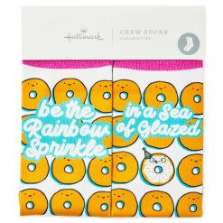 Alternative view of Hallmark - Rainbow Sprinkle Donuts Fun Crew Socks
