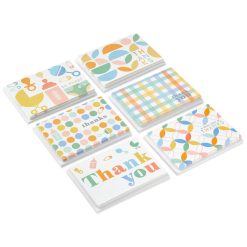 Hallmark - Soft Pastel Prints Assorted Baby Thank-You Notes, Pack of 48