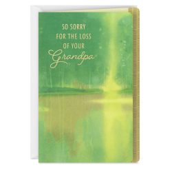 Hallmark - Wisdom, Memories and Love Sympathy Card for Loss of Grandpa