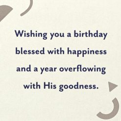 Alternative view of Hallmark - A Birthday Blessed With Happiness Religious Birthday Card