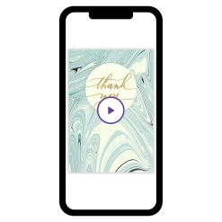Hallmark - Elegant Ink Swirl Thank You eCard