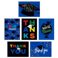 Alternative view of Hallmark - Colorful Grad Icons Assorted Graduation Thank-You Notes, Pack of 48