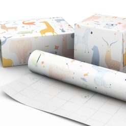 Alternative view of Hallmark - Pastel Animals Jumbo Wrapping Paper, 90 sq. ft.