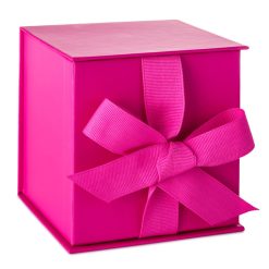 Hallmark - 4.2" Solid Hot Pink Small Square Gift Box