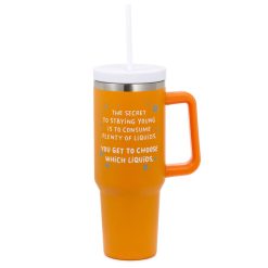 Hallmark - Secret to Staying Young Insulated Travel Cup With Handle, 42 oz.