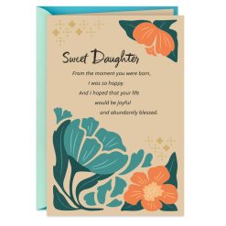 Hallmark - Wishing You Joy and Blessings Birthday Card for Daughter