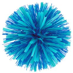 Hallmark - Royal Blue and Aqua Pom-Pom Gift Bow, 5.5