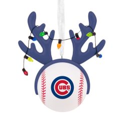 Hallmark - MLB Chicago Cubs Reindeer Baseball Hallmark - Ornament