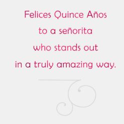 Alternative view of Hallmark - Stand-Out Seorita Quinceaera Card