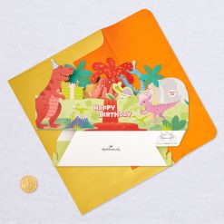 Alternative view of Hallmark - Dinosaurs Musical 3D Pop-Up Birthday Card With Light
