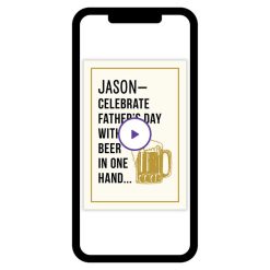 Hallmark - Beer in One Hand Funny Fatherés Day eCard