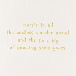 Alternative view of Hallmark - Endless Wonder and Pure Joy New Baby Girl Card