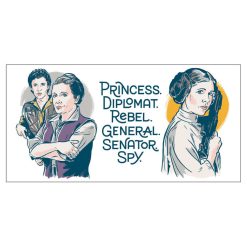 Alternative view of Hallmark - Star Wars Princess Leia Collectible Drinking Glass, 13.5 oz.