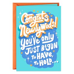 Hallmark - You've Only Just Begun Funny Wedding Card