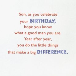 Alternative view of Hallmark - You Make the World a Better Place Birthday Card for Son