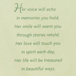 Alternative view of Hallmark - Comforted by Memories Religious Sympathy Card for Loss of Mom