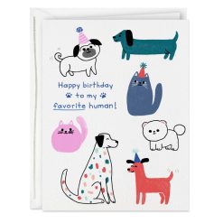 Hallmark - You're My Favorite Human Blank Birthday Card