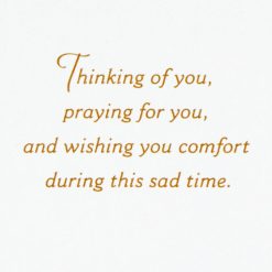 Alternative view of Hallmark - Praying for Comfort at this Sad Time Sympathy Card