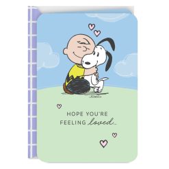 Hallmark - Peanuts Charlie Brown and Snoopy Hugging Love Card