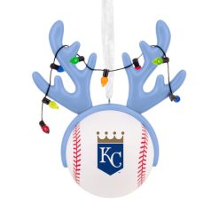 Hallmark - MLB Kansas City Royals Reindeer Baseball Hallmark - Ornament