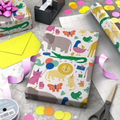 Alternative view of Hallmark - Zoo Animals Wrapping Paper, 20 sq. ft.