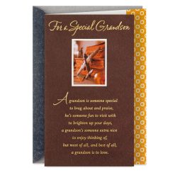 Hallmark - Pride, Joy and Love Birthday Card for Grandson