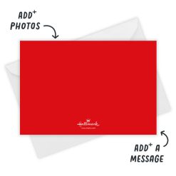 Alternative view of Hallmark - Black and Red Greenery Flat Holiday Photo Card