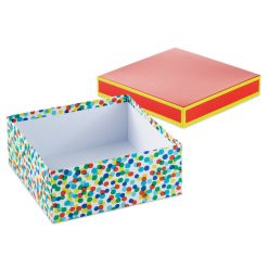 Alternative view of Hallmark - 10 Square Colorful Dots Gift Box