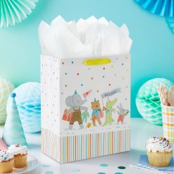 Alternative view of Hallmark - 13" Cute Animal Parade Large New Baby Gift Bag