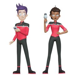 Hallmark - Star Trek: Lower Decks Ensigns Beckett Mariner and Bradward Boimler Ornaments, Set of 2