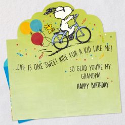 Alternative view of Hallmark - Peanuts Snoopy Life Is One Sweet Ride Pop-Up Birthday Card for Grandpa