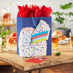 Alternative view of Hallmark - 13" Cake on Blue Large Birthday Gift Bag