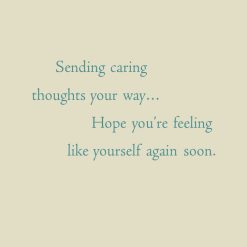 Alternative view of Hallmark - Sending Caring Thoughts Your Way Get Well Card