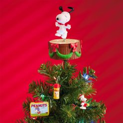 Alternative view of Hallmark - Mini The Peanuts Gang Dancing Snoopy ShowToppers Musical Tree Topper With Light, 4