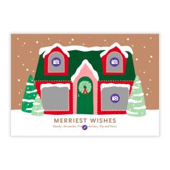 Alternative view of Hallmark - Sweet Holiday Home Flat Christmas Photo Card
