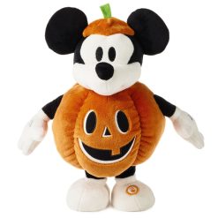 Hallmark - Disney Jack-o'-Lantern Mickey Mouse Plush With Sound and Motion, 12.5