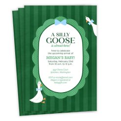 Hallmark - Sweet Silly Goose Flat Baby Shower Invitation
