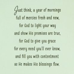 Alternative view of Hallmark - Blessings As Your New Year Begins Religious Birthday Card