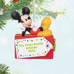 Alternative view of Hallmark - Disney Mickey Mouse Christmas Present Personalized Ornament, Custom Text