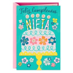 Hallmark - My Love for You Grows Spanish-Language Birthday Card for Granddaughter