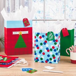 Alternative view of Hallmark - Colorful Christmas Gift Bags With Mix and Match Tags, Assorted Sizes and Designs